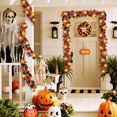 thumbnail image 6 of Halloween Garlands Black Maple Leaf Garland for Halloween Porch Indoor Outdoor Décoration Artificial Vines for Halloween Home Party Supplies 11.48ft Red, 6 of 6