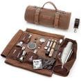 thumbnail image 1 of Waxed Canvas Bartender Kit Bag with 17-Piece Cocktail Shaker Set for Travel Mixology, 1 of 1
