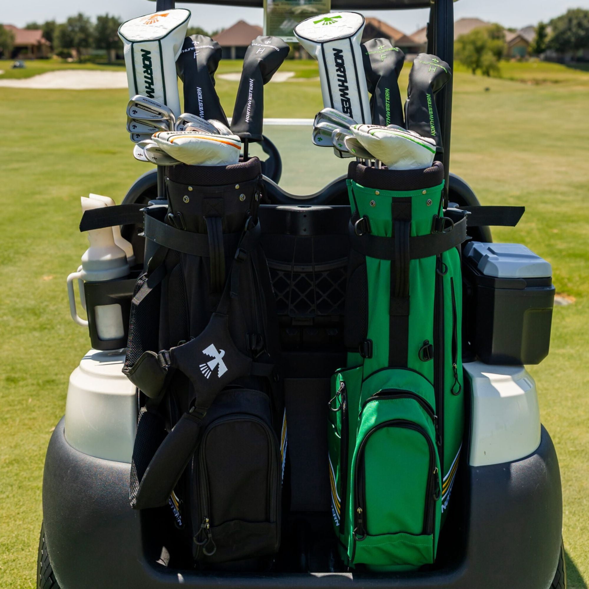 Northwestern Golf Thunderbird Golf Bag – Lightweight 4-Way Divider Stand Bag - Green