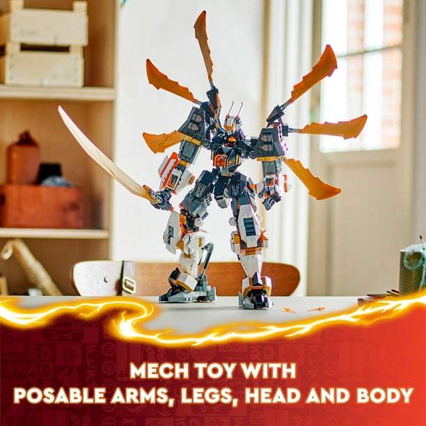 LEGO NINJAGO Cole's Titan Dragon Mech Adventure Toy for Boys and