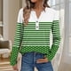 thumbnail image 1 of Ailaofu Womens Long Sleeve Tops Fall Button V Neck Graphic Shirts Dressy Casual Henley Tops Women Blouses, 1 of 5
