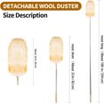 thumbnail image 2 of FeelfunFeather Extendable Cleaning Duster,Extra-Long Telescoping Feather Dusters with Stainless Steel Extension Pole Up to 100" for Cleaning High Ceiling Fan, High Ceilings,Furniture, 2 of 8