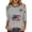 GrayA&24#0507F, variant on S-5XL 1776-2026 250 Anniversary USA Shirt Women 3/4 Sleeve Flag Print Womens 4th of July Tops Independence Day Celebration Freedom Patriotic Women's Tunic Top