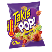 Takis Fuego Pop! 6.7 oz Sharing Size Bag, Hot Chili Pepper & Lime Popcorn