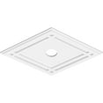 thumbnail image 2 of 28"W x 18 5/8"H x 3"ID x 9 3/4"C x 1"P Diamond Architectural Grade PVC Contemporary Ceiling Medallion, 2 of 11