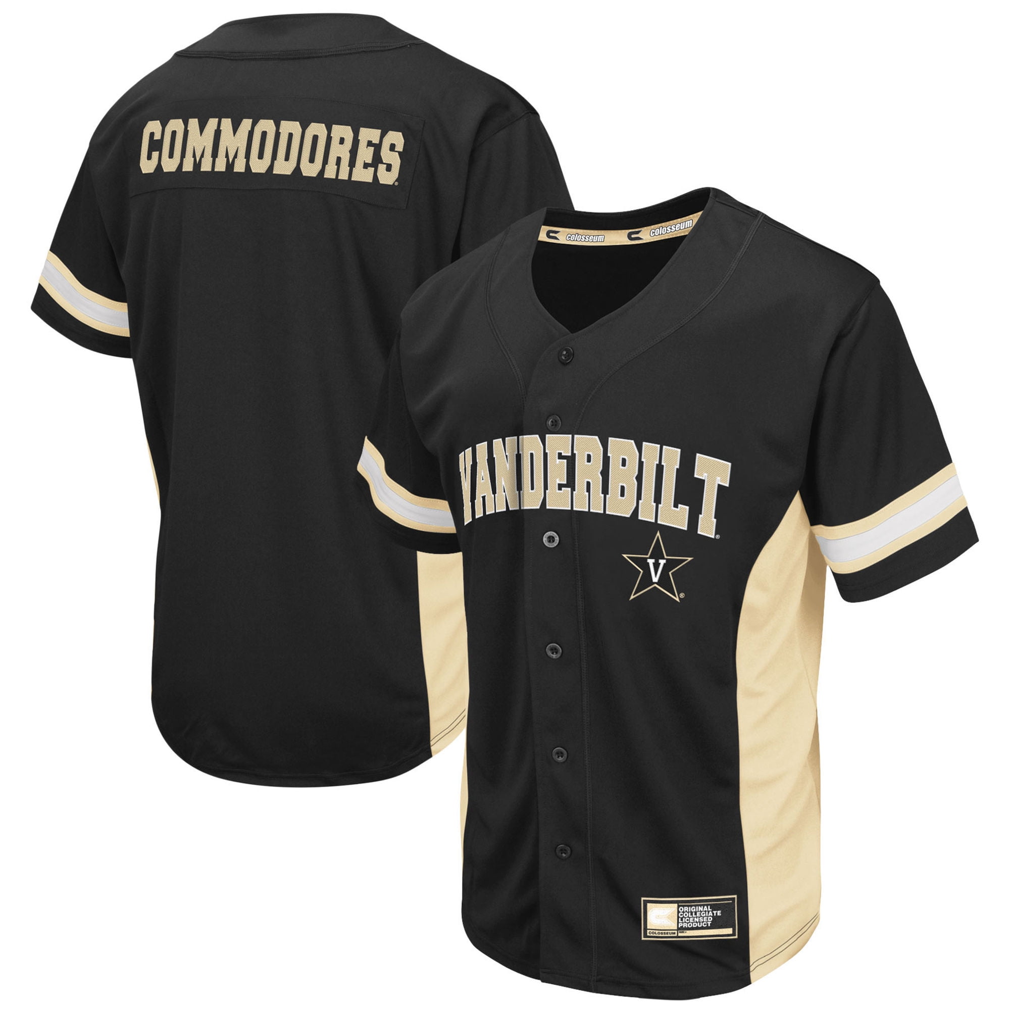 Colosseum Athletics Vanderbilt Commodores Colosseum Black Polyester