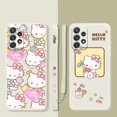 thumbnail image 2 of Hello Kitty Pink Love Holding Bear For Samsung Galaxy A73 A71 A72 A12 A21s A22 A23 A31 A32 A51 A52 A52s A53 A02s Liquid Case, 2 of 5