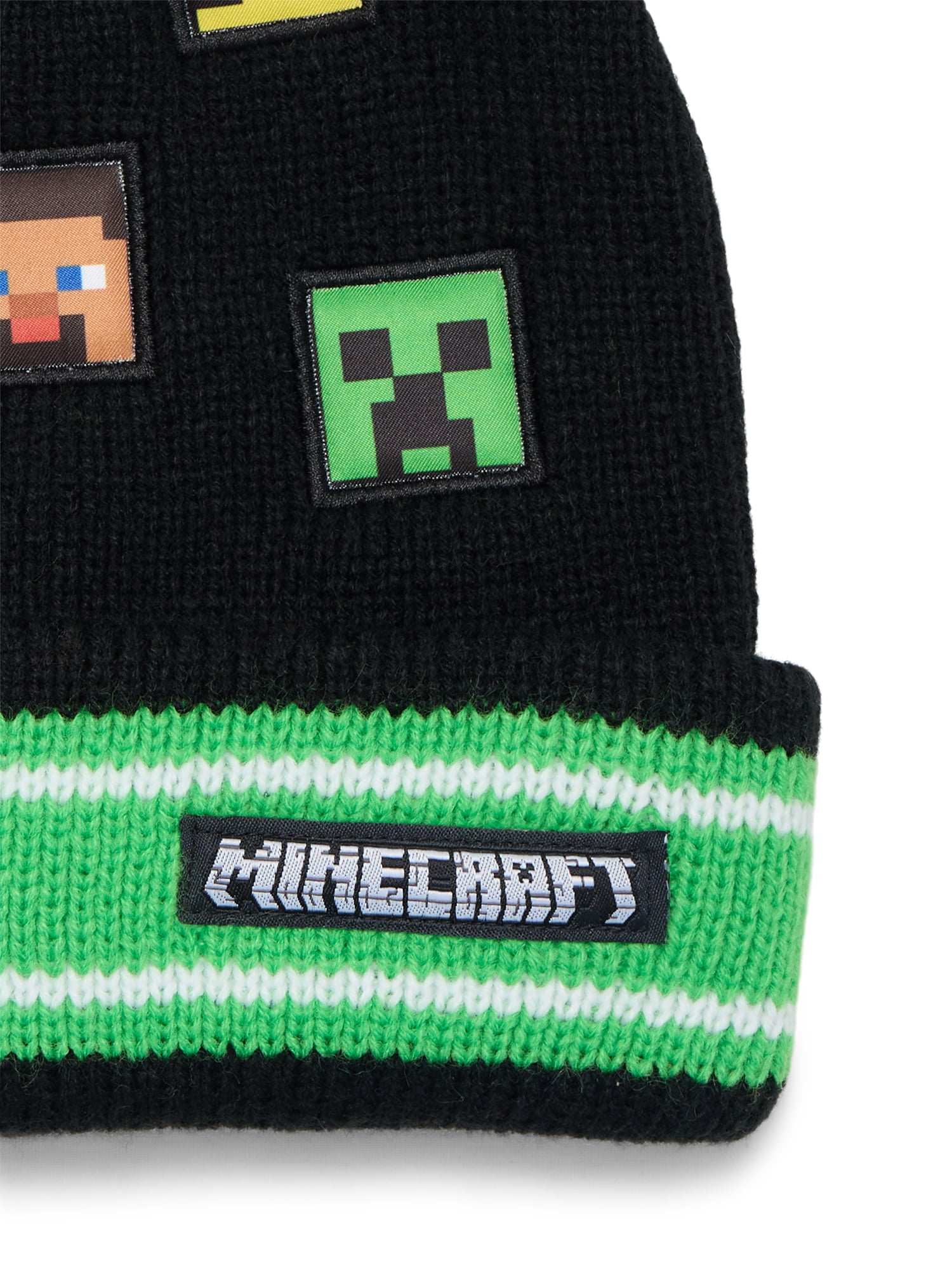 Minecraft Men’s or Women’s Chenille Beanie with Pom Pom, One Size Fits Most
