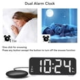 thumbnail image 3 of RelOje de Despertador Extra Fuerte Con Agitador de Cama, Pantalla Led Grande Vibrante Batir El Despertador Despertador Puerto USB POTENTE CON VIBRADOR CABLE CABLE PARA DURMIENTES, 3 of 7