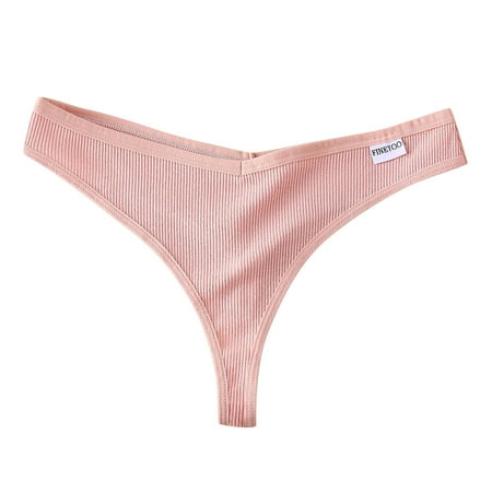 

ZMHEGW Womens Panties Thong G String Cotton Thongs V Waist Female Under Pantys Women Underwear Thongs 3 Pack