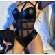 thumbnail image 2 of Sexy Body Negro Chico Con Malla, Detalles En Pu Y Arnés, 2 of 6