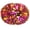Purple and gold, variant on 14 Inch Large Cheerleading Pom Poms, Metallic Shiny Double Head Cheer Pom Poms with Comfort Grip Handle for Sports Party Festival(2 pcs)