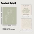 thumbnail image 5 of Sage Green Matisse Wall Art Prints, Abstract Matisse Wall Art Exhibition Posters, Minimalist Women Body Line Art Leaf Boho Art Prints, Gallery Wall Decor（8x10inch, Unframed, 5 of 6