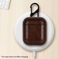 thumbnail image 2 of Professional Dustproof Soild Color Anti-drop PU Leather Earphone Case Earbuds Protective Shell Wireless Headphone Cover RED, 2 of 8