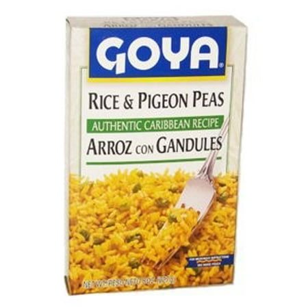 (4 Pack) Goya Rice & Pigeon Peas, Authentic Caribbean Recipe, 8