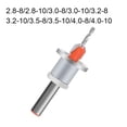 thumbnail image 4 of Scienceny Fregadero de mostrador con localizador ajustable, broca para carpintería, tornillo, avellanador, herramientas de extracción rápida Herramientas eléctricas 4.0-8, 4 of 6