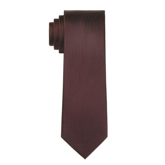 Calvin Klein Mens Skinny Tie Burgundy Red Necktie