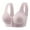 Purple, variant on ZVNAΖH Front Button Bras for Elderly Women, Plus Size No Underwire Bras, Lace Floral Wide Strap Bras Comfortable Breathable Bras