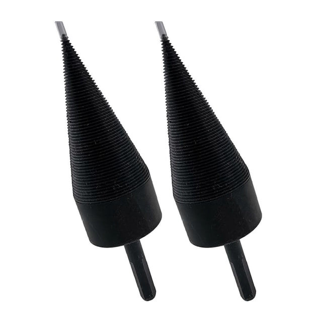 S SERENABLE Log Splitter Srew Splitter Cone 10mm Shank Wedge Handheld Wood Splitting, Pack of 2