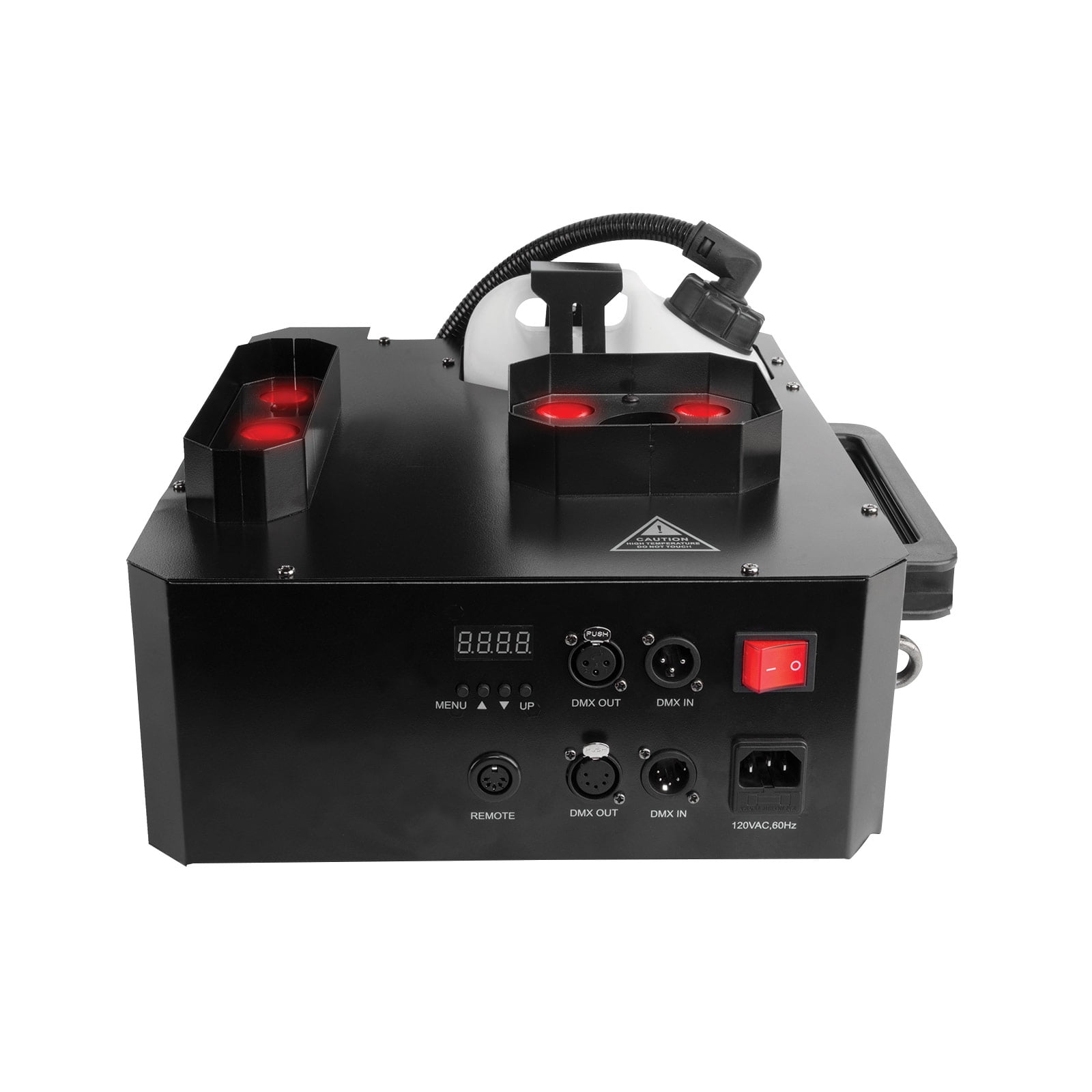 Chauvet DJ Geyser P7 RGBA+UV Pyrotechnic-Like Fog Machine with Quick Dissipating Fog Fluid Package