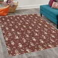 thumbnail image 2 of Owl Decorative Rug, Cartoon Style Illustration of Birds on the Branches Mysterious Woods Print, Quality Carpet for Bedroom Dorm and Living Room, 6 Sizes, Chestnut Brown, by Ambesonne, 2 of 4