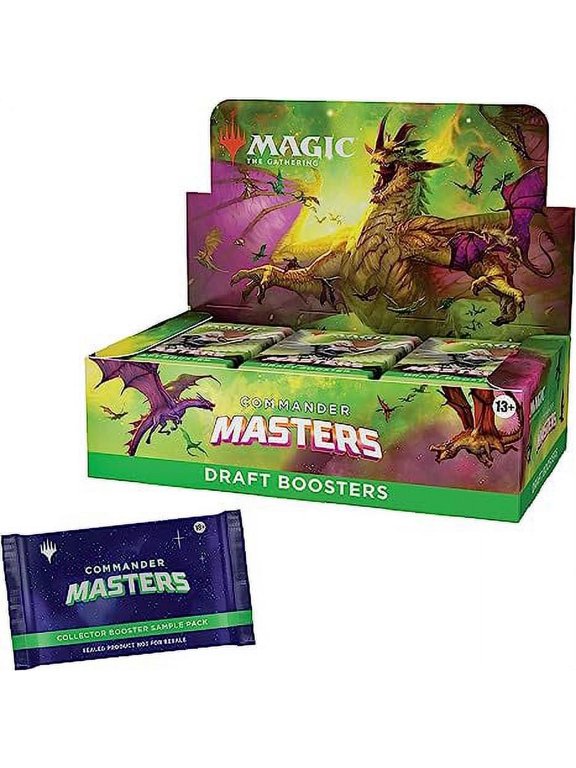 Collectible Magic The Gathering Commander Masters Draft Booster Box - 24 Packs