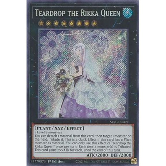 YuGiOh Secret Slayers Teardrop the Rikka Queen SESL-EN022