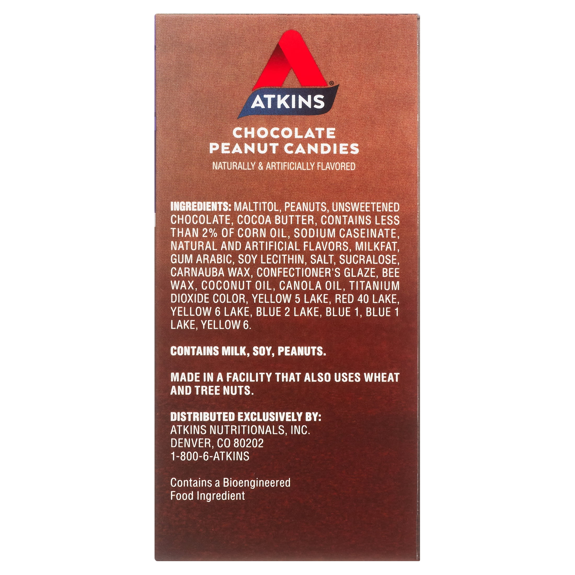 Atkins Endulge Treat, Chocolate Peanut Candies, Keto Friendly, 4/5ct Boxes