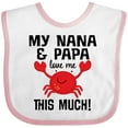 thumbnail image 3 of Inktastic Nana and Papa Love Me Grandson Boys or Girls Baby Bib, 3 of 4