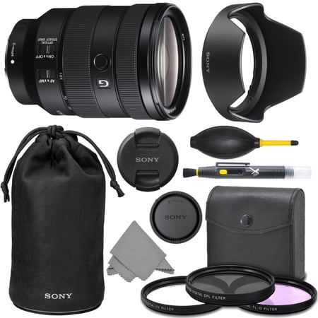 Sony FE 24-105mm f/4 G OSS Lens (SEL24105G) + AOM Pro Kit Combo Bundle - International Version