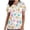 Multicolor#03092, variant on Printed Scrub Tops Women Short Sleeve V Neck Plus Size Scrubs for Womens Nursing Uniforms Shirts with Pockets