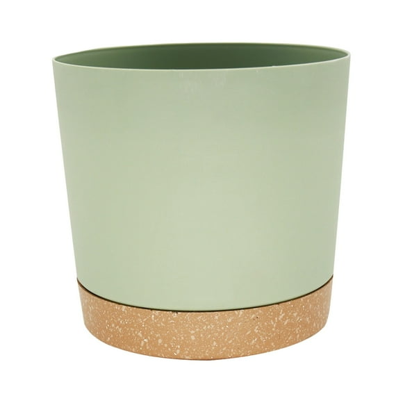 MSJUHEG Planters For Indoor Plants Planters Plants Pots Indoor Black Plastic Flower Pots With Drainages Holes Saucers Modern Planters Flower Pots Green 2