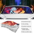 thumbnail image 2 of My Hero Academia Car Windshield Sun Shade, Front Window Sun Shades, Visor Shield Cover For Car Suv Truck, Visor Protector Blocks Uv Rays, Keep Your Vehicle Cool, Small, 51*27.5 Inch, 2 of 8