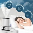 thumbnail image 4 of Everlasting Comfort Cool Mist Humidifier for Bedroom (6L) - Filterless, Quiet, Ultrasonic - Large Room Home Air Vaporizer with Diffuser and Essential Oil Tray (White), 4 of 8