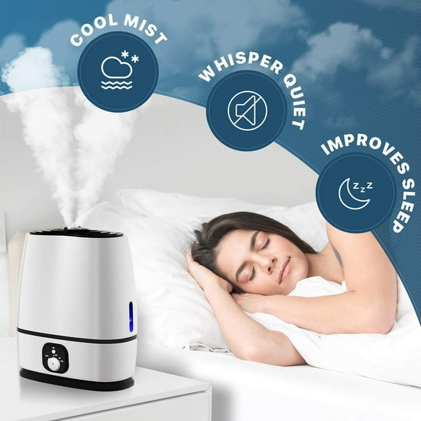 Ultrasonic Humidifier  Cool Mist - Everlasting Comfort
