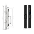 thumbnail image 1 of Door Lock, Waterproof Tuya Fingerprint Locks Round Handle Electronic Smart Sliding IC Card Code Lock For Aluminum Glass Push Pull Door ,Easy to Install, 1 of 7