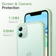 thumbnail image 4 of JETech Matte Case for iPhone 11 6.1-Inch, Shockproof Military Grade Drop Protection, Frosted Translucent Back Phone Cover, Anti-Fingerprint (Green), 4 of 6