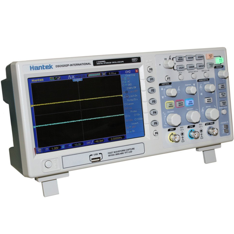 Hantek DSO5202P Storage Oscilloscope 2 Channels Multimeter USB Handheld