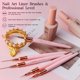 thumbnail image 4 of Pinceles delineadores para nail art Lykjdnz, 5 piezas, rosa, 7-25 mm, 4 of 6