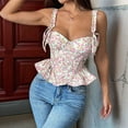 thumbnail image 2 of Womens Cute Cropped Tank Tops Teen Girls Summer Fashion Y2K Suspender Outing Tops Green S, 2 of 7