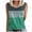 A01-Green, variant on JTZGDY Cami Shirts for Women Loose Fit Casual Summer Sleeveless Round Neck Striped Color Block Print Tank Tops Trendy Cozy Beach Vacation Tees Blouse A01-Brown L
