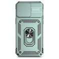 thumbnail image 5 of for iPhone 13 Pro Max Case Heavy Duty Military Grade Protection,Camera Lens Slide Protection & 360°Rotate Magnetic Car Mount Holder Kickstand Rugged Shockproof Drop Hard Shell,Darkgreen, 5 of 8