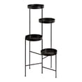 thumbnail image 1 of Kate and Laurel Finn Metal Multi Level Plant Stand, Black 10x11x44, 1 of 7
