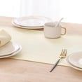 thumbnail image 4 of decorUhome Linen Table Runner, Washable Kitchen Dining Table Decoration for Home Party Decor, Beige, 13 x 72 inch, 4 of 8