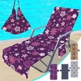 thumbnail image 5 of Matoen Lounge Chair Beach Towel Cover Microfiber Pool Sunbath Lounge Chair Cover, Outdoor Patio Chairs and Recliners Cover with Side Pockets, 5 of 5