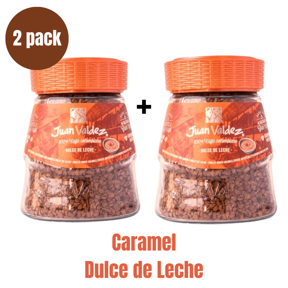 Colombian Coffee Juan Valdez (Pck of 2) Soluble Caramel Flavor Coffee