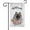 Keeshond, variant on Welcome Spring Summer Flowers Keeshond Decorative Garden Flag Dog Floral Seasonal Home Decor Banner for Outside 12.5X18 Inch Double Sided Style 2