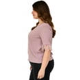 thumbnail image 2 of Blusa con plumas Roman Fashion/Tallas Extras 3870 (Rosa) rosa 42 Roman Fashion BL-EXO-3870-ROSA, 2 of 6