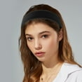 thumbnail image 2 of Unique Bargains Faux Leather Headband Hairband for Women 1.6 Inch Wide Black, 2 of 7