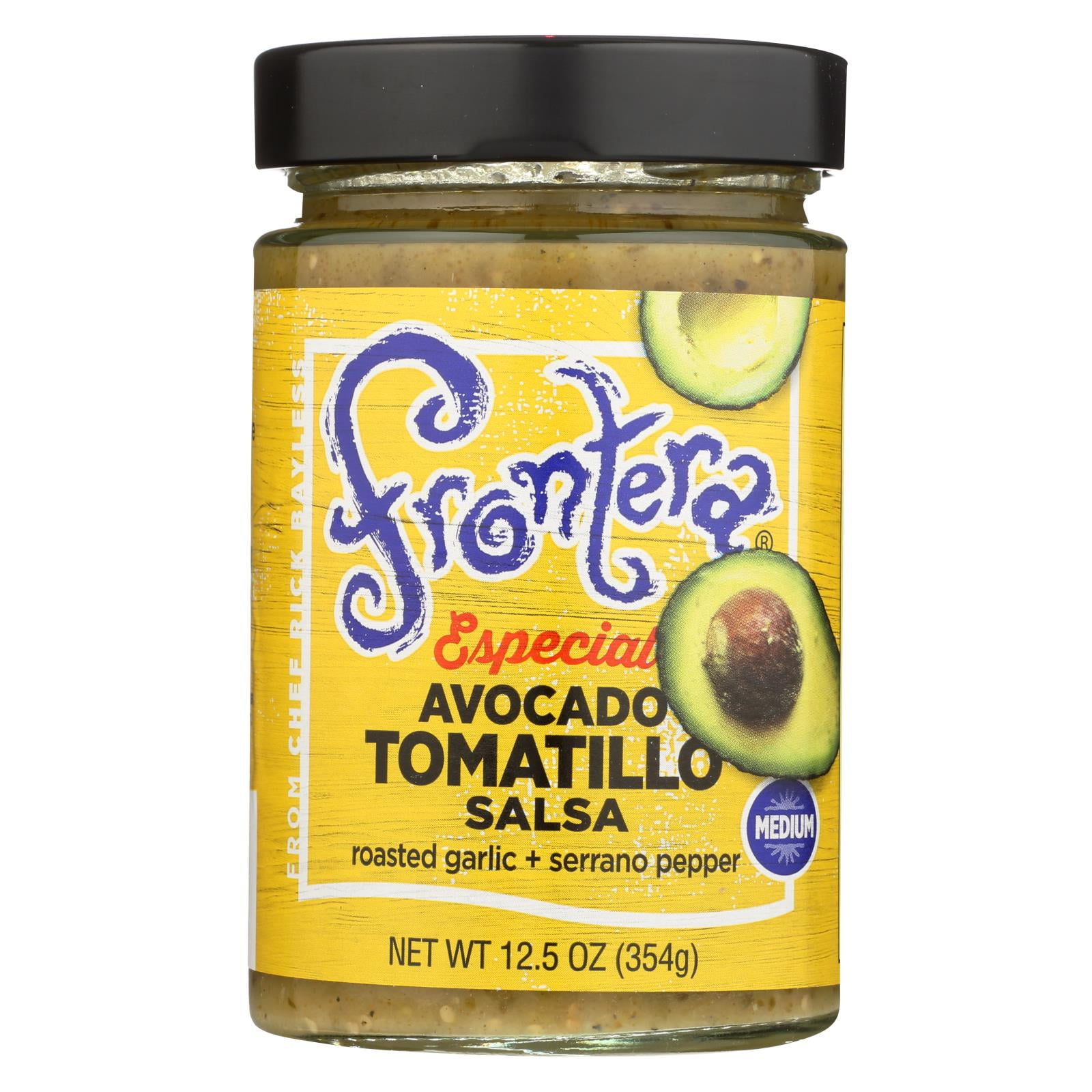 Frontera Foods Salsa Especial Avocado Tomatillo Salsa Roasted Garlic and Serrano Case of 6